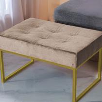 PUFF KARINA 45 cmx 65 cm Base Dourado