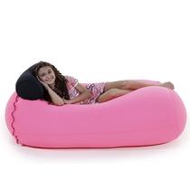 Puff Kevin - Puff com apoio de Cabeça feito em tecido Poliamida cor pink Puff Kevin - Puff com apoio de Cabeça feito em tecido Poliamida cor pink
