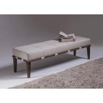 Puff Livia 140cm Pés Imbuia Sofáni