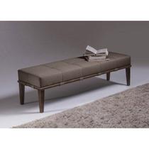 Puff Livia 140cm Pés Imbuia Sofáni Puff Livia 140cm Pés Imbuia Sofáni