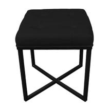 Puff Londres com Suporte Preto