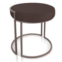 Puff Love Suede Marrom Base Cobre Drossi