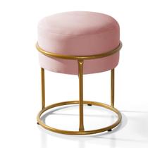 Puff Mallow Decorativo Estofado Sala Quarto Minimalista Decoração Moderna Elegante Resistente Conforto - Inspire Madeira