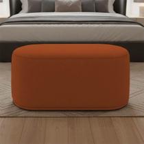 Puff Malu Max Bouclê Espuma Suede Terracota D'Rossi Puff Malu Max Bouclê Espuma Suede Terracota D'Rossi