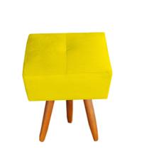 Puff malu sued amarelo dclasse decor