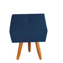 Puff malu sued azul marinho - dclasse decor