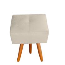 Puff malu sued bege - dclasse decor