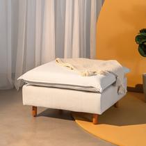 Puff Modular com Pé Madeira Sôma CabeCasa MadeiraOriginals