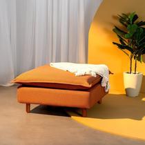 Puff Modular com Pé Madeira Sôma CabeCasa MadeiraOriginals