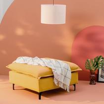 Puff Modular com Pé Metal Sôma CabeCasa MadeiraOriginals