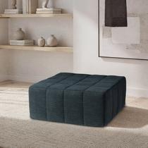 Puff Modular de Espuma Easybox Cabecasa Madeiraoriginals Cotelê Verde Escuro
