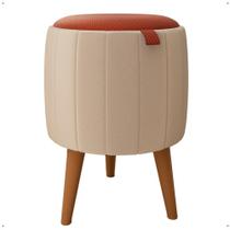 Puff Moises Luxo Pés Estilo Retro p/ Quarto Sala Escritório Decorativo Puff Moises Luxo Pés Estilo Retro p/ Quarto Sala Escritório Decorativo