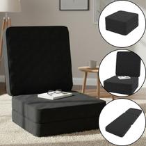 Puff Multiuso 3 em 1 Solteiro Colchonete Dobrável Sofá Cama Espuma Confortável De Alta Qualidade Extremamente Durável