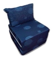 Puff Multiuso Colchão + Travesseiro Solteiro 3 Em 1 Puff Multiuso Colchão + Travesseiro Solteiro 3 Em 1