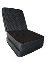 Puff Multiuso Solteiro preto 3em1 D33 1,80X0,60X0,10