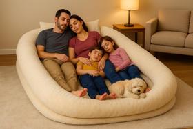 Puff Ninho Gg Gigante Área De Descanso Sofá Cama Adulto