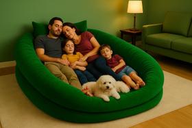 Puff Ninho Gigante Família Cama Área Descanso Sofá Adulto