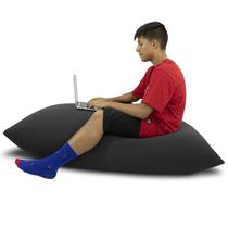 Puff Noah Midi Cor Preto - Multifuncional