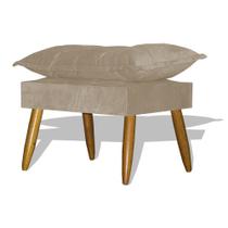 Puff opala Decorativo Pes palito - Cappuccino Puff opala Decorativo Pes palito - Cappuccino