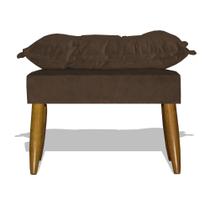 Puff opala Decorativo Pes palito - Marrom Puff opala Decorativo Pes palito - Marrom
