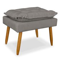 Puff Opala Luxo Decorativo para Sala e Recepção Apoio para os Pés Confortável