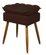 Puff Opala Marrom Suede - JRC Móveis Puff Opala Marrom Suede - JRC Móveis