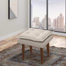 Puff Opala Retangular Sala e Quarto Bellamado