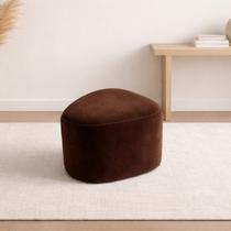 Puff Orgânico Ana 80 Cm Veludo Marrom Puff Orgânico Ana 80 Cm Veludo Marrom