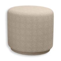 Puff Orgânico Beatriz Boucle Elegante Luxuoso Redondo - 7 Decor