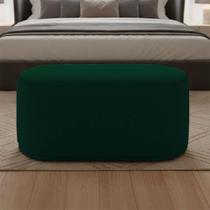 Puff Orgânico Malu Max Bouclê Suede Verde D'Rossi Puff Orgânico Malu Max Bouclê Suede Verde D'Rossi