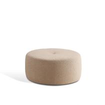 Puff Organico para Sala de Estar 60cm Boucle Rita Bege Puff Organico para Sala de Estar 60cm Boucle Rita Bege