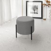 Puff Orgânico Redondo Califórnia Pés de Ferro Linho