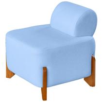 Puff Orgânico Virginia Design Moderno, Tecido Boucle e Conforto Premium