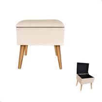 Puff Organizador Baú Banqueta Apoio Decorativo Sala Quarto Varias Cores