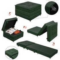 Puff Organizador Dobrável Que Vira Colchão Cama Solteiro Para Visitas Escritório Descanso Diversas Cores D23 versátil Puff Organizador Dobrável Que Vira Colchão Cama Solteiro Para Visitas Escritório Descanso Diversas Cores D23 versátil