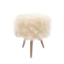 Puff Para Bancada De Make Pelúcia Bege Nude Off White Luxo Puff Para Bancada De Make Pelúcia Bege Nude Off White Luxo