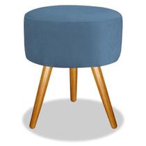 Puff Para Decoração Sala De Estar Redondo Azul Marinho Puff Para Decoração Sala De Estar Redondo Azul Marinho