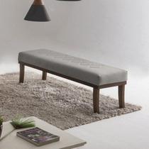 Puff para Quarto 100cm Veludo Imbuia Theo