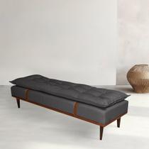 Puff para Quarto 140cm Drop Sofáni Cinza Puff para Quarto 140cm Drop Sofáni Cinza