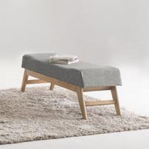 Puff para Quarto 140cm Linho Requadro Horus