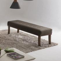 Puff para Quarto 140cm Veludo Imbuia Theo