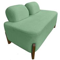 Puff para Quarto Virginia Decorativa 2 Lugares Boucle Verde Musgo