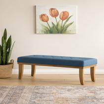 Puff para Sala de Estar 100cm Linho Theo