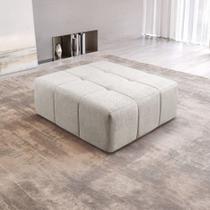 Puff para Sala de Estar Bouclé Bege Nude Puff para Sala de Estar Bouclé Bege Nude