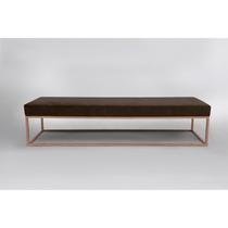 Puff para Sala de Estar Giulia 140 Cm Marrom Marrrom Puff para Sala de Estar Giulia 140 Cm Marrom Marrrom