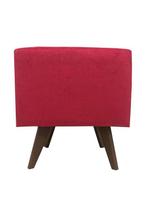 Puff Pé Palito Quadrado Não é Segredo Veludo Vermelho 40x45 Puff Pé Palito Quadrado Não é Segredo Veludo Vermelho 40x45