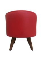 Puff Pé Palito Redondo Não é Segredo material sintético Vermelho 40x45