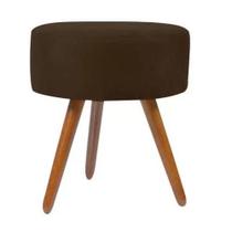 Puff Pé Palito SRJ Suede Cor Marrom