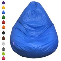Puff Pêra Grande Material Sintetico Escritorio Sala Casa Vazio
