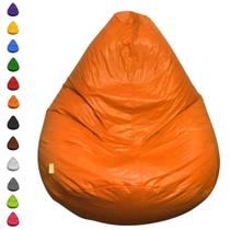 Puff Pêra Grande Material Sintético Escritório Sala De Jogos Vazio